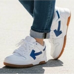 Off-White AUT Of OFFICE White and Blue Sneakers